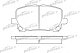 Колодки тормозные дисковые передние PBP1529 PATRON