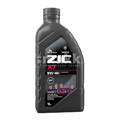 Масло моторное ZIC X7 5W40 синт. API SP ACEA A3/B4 1л 