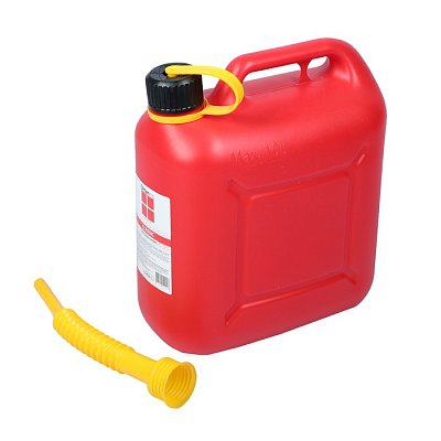 Канистра 10л пластик Oktan Классик с гибким шлангом для бензина А1-01-02 Эконом