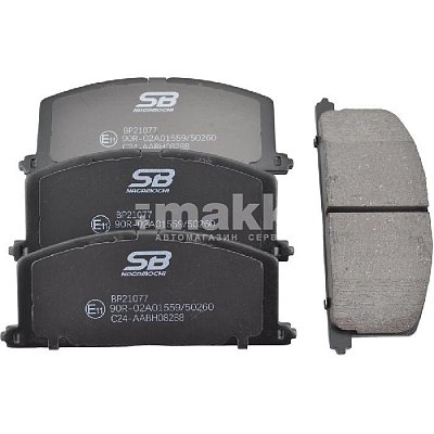 Колодки тормозные передние TOYOTA Corolla, Corona, Caldina, Camry, Vista, Raum BP21077 SB NAGAMOCHI