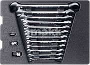 Набор трещоточных комбинированных ключей, ложемент, 15 предметов King Tony 9-10115MR