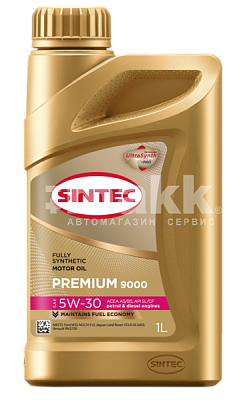 Масло моторное SINTEC PREMIUM 9000 5W30 синт. API SL/CF ACEA A5/B5   1л