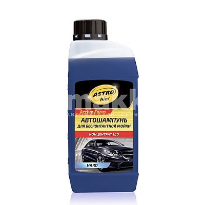 Автошампунь для бескон. мойки HARD Active Foam, ASTROhim 1л конц 1:10 жесткая вода АC435