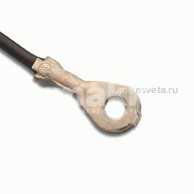 Наконечник кольцевой неизолированный с проводом DEON НК-07530 (M3;1*0,75мм²*110мм)