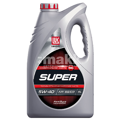 Масло моторное Лукойл Супер SAE 5W40  (SG/CD) (п/синт.)  4 л  
