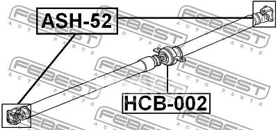 Подшипник подвесной HONDA CR-V I-III 2.0-2.4 95> HCB-002 Febest