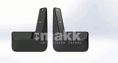 Брызговики черные модель Nissan Almera (13+) задний ряд (к-т 2шт) SRTK BR.Z.NS.ALM.13G.06004