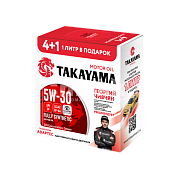 Масло моторное TAKAYAMA Adaptec 5W30 синт. API SP ILSAC GF-6A  4л металл Акция 4л+1л 