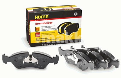 Колодки тормозные передние HF 350 507 HOFER