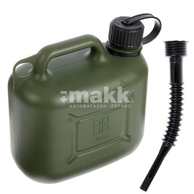 Канистра  5л пластик Oktan Профи с гибким шлангом усиленная А1-01-07 Стандарт