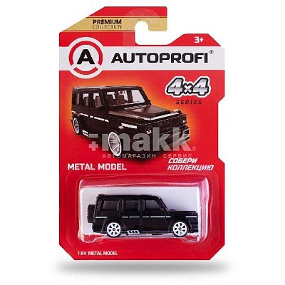 Машинка коллекционная Серия 4X4 Гелик чёрный 4X4-002 BK