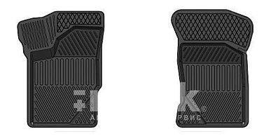 Коврики в салон LADA Granta 2190 передний ряд к-т 2шт черный SRTK PER.LD.GR.01003