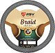 Оплетка экокожа плетеная серый PSV BRAID Fiber р-р М 121972
