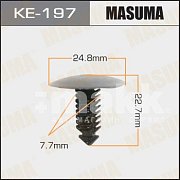 Клипса пластм. крепежная KE-197 Европа Masuma