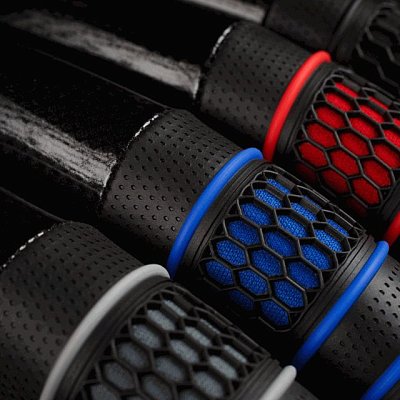 Оплетка  экокожа черн/красная Autoprofi 2 вставки 3D под хват 20шт/уп AP-2051 BK/RD (M) "В"