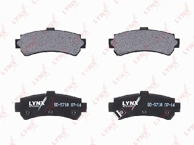 Колодки тормозные задние BD5718 LYNXauto