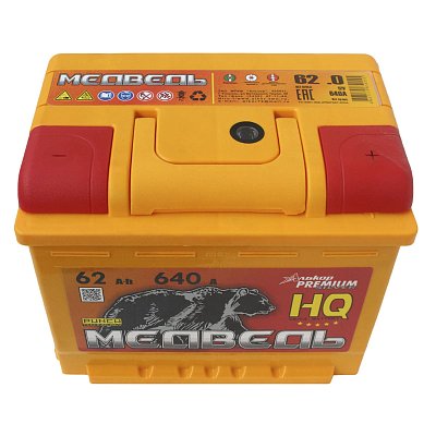 Аккумуляторная батарея 62 Ач Медведь VLA Ca/Ca о/п 24,2*17,5*19