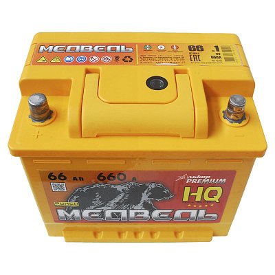 Аккумуляторная батарея 66 Ач Медведь VLA Ca/Ca п/п 24,2*17,5*19