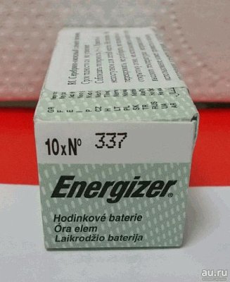 Батарейка 337 Sil Ox Energizer (416, V337) (10шт/кор) цена за кор.