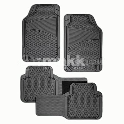 Коврики-ванночка 4 предмета вырезаемые Autoprofi черные (6ком/уп) FIX-515 BK