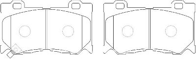 Колодки тормозные дисковые передние BP50389 SB NAGAMOCHI
