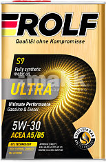 Масло моторное ROLF ULTRA 5W30 синт A5/B5 SP 4л металл