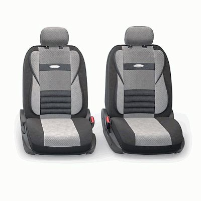 Чехлы Comfort COMBO велюр,11пр.6молн. чёрн./т.серый р-р М 5шт/уп CMB-1105 BK/D.GY