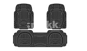 Коврики-ванночка 4 предмета SRTK универсал Carved II черный CARVED2.03045