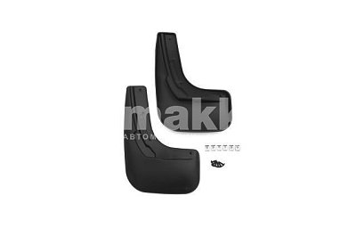 Брызговики черные модель VOLKSWAGEN Polo 2015+ сед задние (к-т 2 шт) Novline NLF.51.37.E10