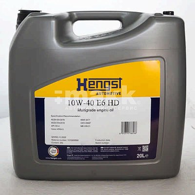 Масло моторное Hengst 10W40 E6 HD 20л