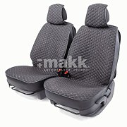 Накидки на сиденье Car Performance передние 2 шт  fiberflax черные 10шт/уп CUS-2032 BK