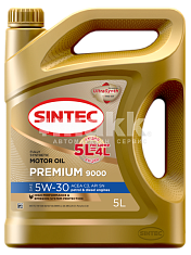 Масло моторное Масло моторное SINTEC PREMIUM 9000 5W30 синт. API SN ACEA C3   5л Акция 5л по цене 4л