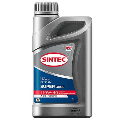 Масло моторное SINTEC Super 3000 п/с 10W40 API SG/CD 1л 