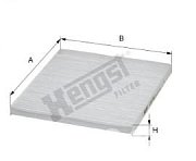 Фильтр салонный Hengst E3972LI (CU 21 008)  Solaris KIA Rio