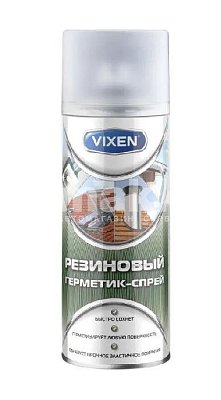 Герметик резиновый VIXEN прозрачный аэрозоль 520мл VX90200