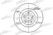 Диск тормозной передний PBD7004 PATRON