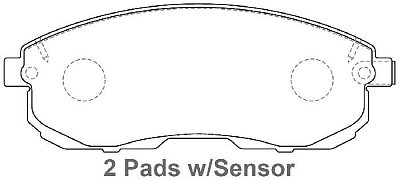 Колодки тормозные передние дисковые BP22201 SB NAGAMOCHI