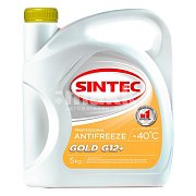 Антифриз  Sintec Gold (-40) 5кг G12+ (желтый)
