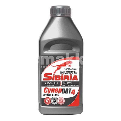 Тормозная жидкость Sibiria Супер DOT-4 455 г
