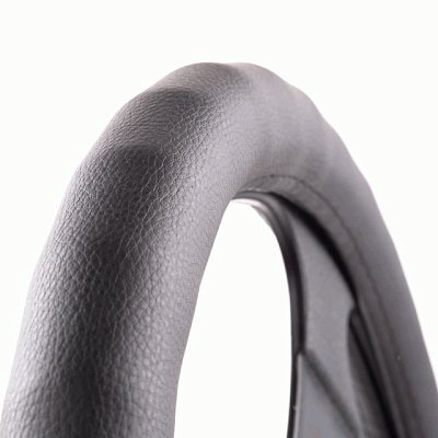 Оплетка  экокожа черная Autoprofi ребристая основа 25шт/уп AP-1911 BK (M)