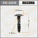 Клипса пластм. крепежная KE-269 Европа Masuma