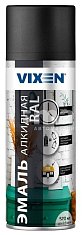 Эмаль алкидная VIXEN универсальная черная, матовая аэрозоль 520мл RAL9005