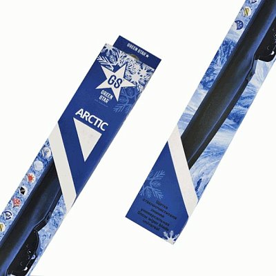 Щетка стеклоочистителя зимняя каркасная Green Star Arctic 20" 500мм 3 адаптера