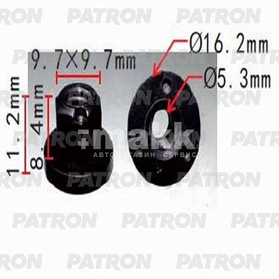 Клипса пластмассовая Audi,Seat,Skoda,VW универсальная, бампер P37-1222 Patron