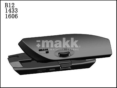 Адаптер для щётки В12 NEW Green Star Sport Line (Haval,CHERRY,BMW ) 2шт/уп 