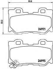 Колодки тормозные задние FP1347 FIT