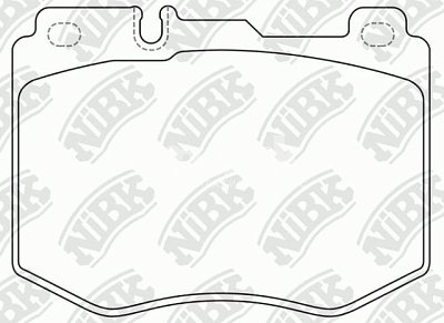 Колодки тормозные передние PN0585 NIBK