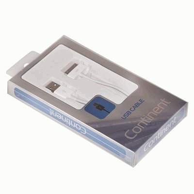 Кабель iPhone 4/iPod/iPad 1/2 30 pin Continent 1м белый DCI-3100WT (box1)