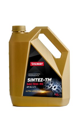 Масло трансмиссионное Oilway SinteZ-TM 75W90 синт. API GL-4/5  4л