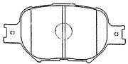 Колодки тормозные передние дисковые BP21430 SB NAGAMOCHI